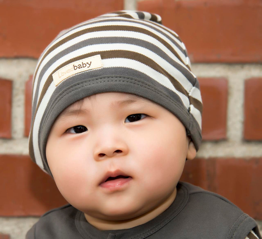 Gray Stripe - Organic Cute Cap