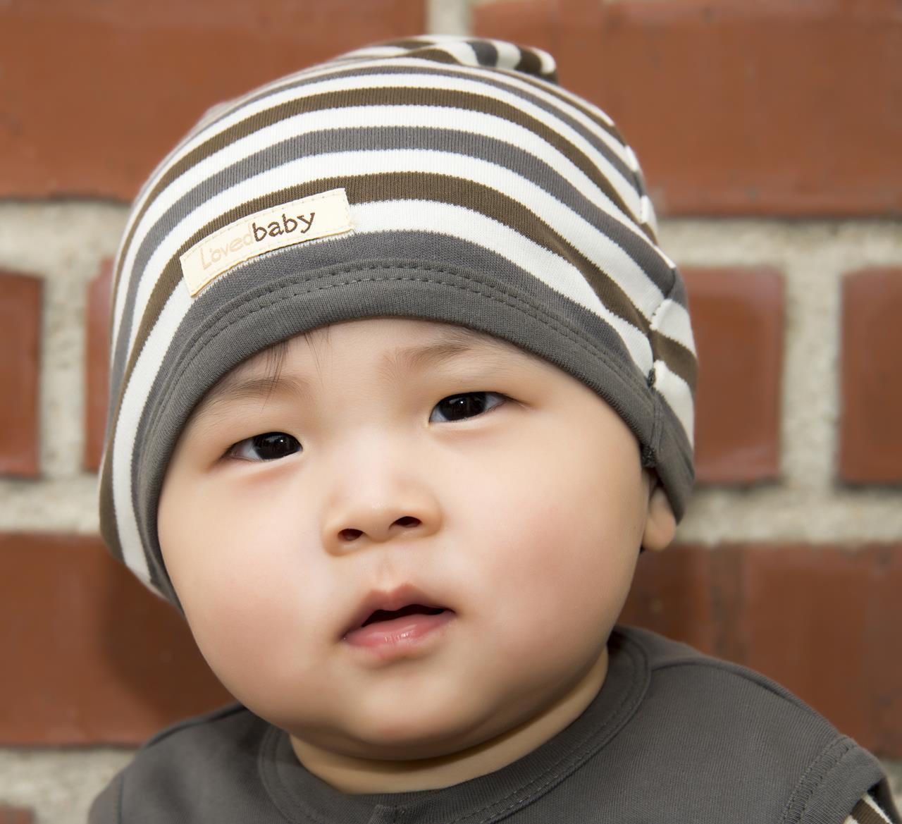 Gray Stripe - Organic Cute Cap
