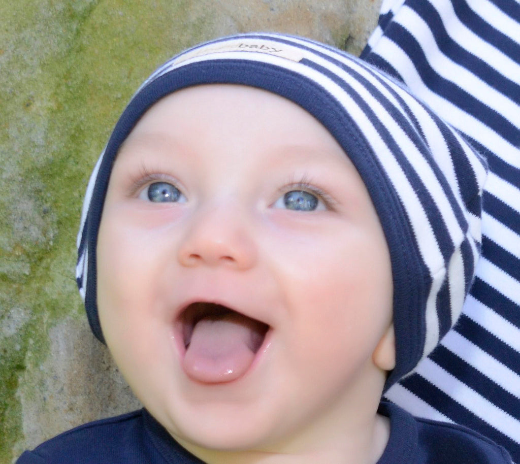 Navy/White - Organic Cute Cap