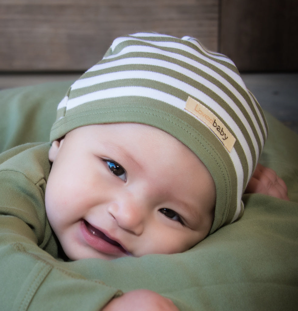 Sage/White - Organic Cute Cap