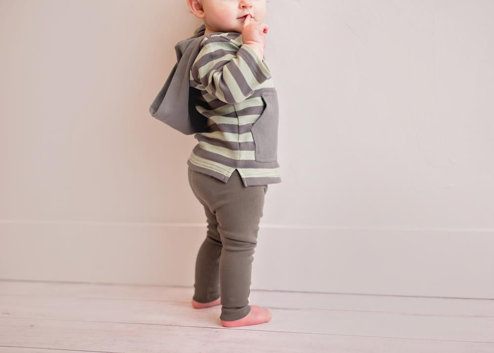 Gray/Seafoam Stripe