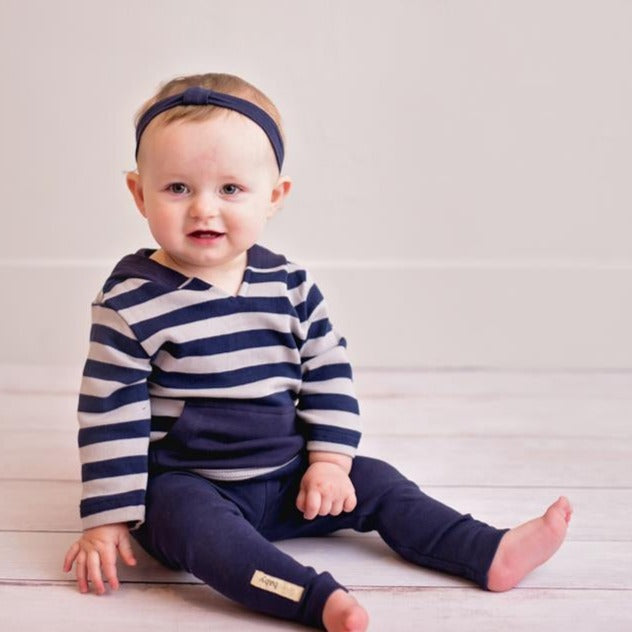 Navy/Light Gray Stripe