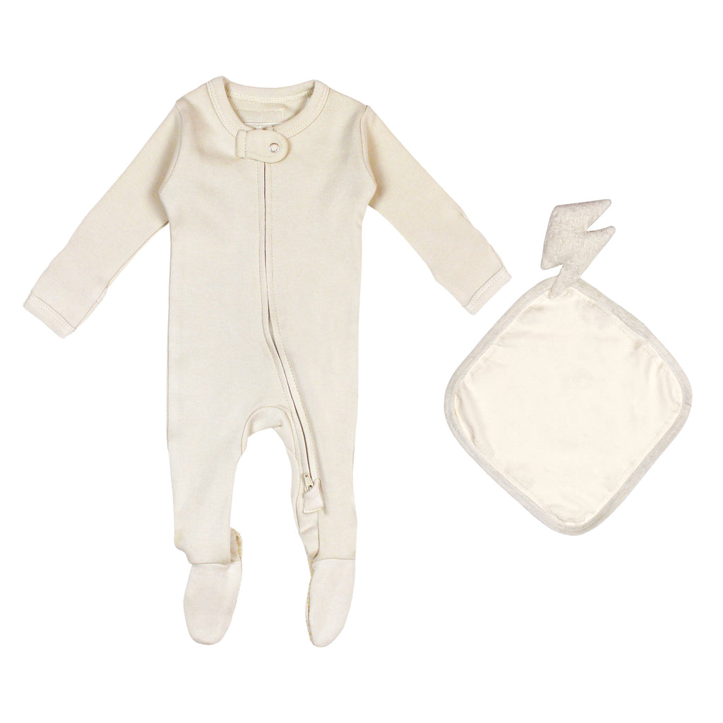 Buttercream - Footie & Lovey Set