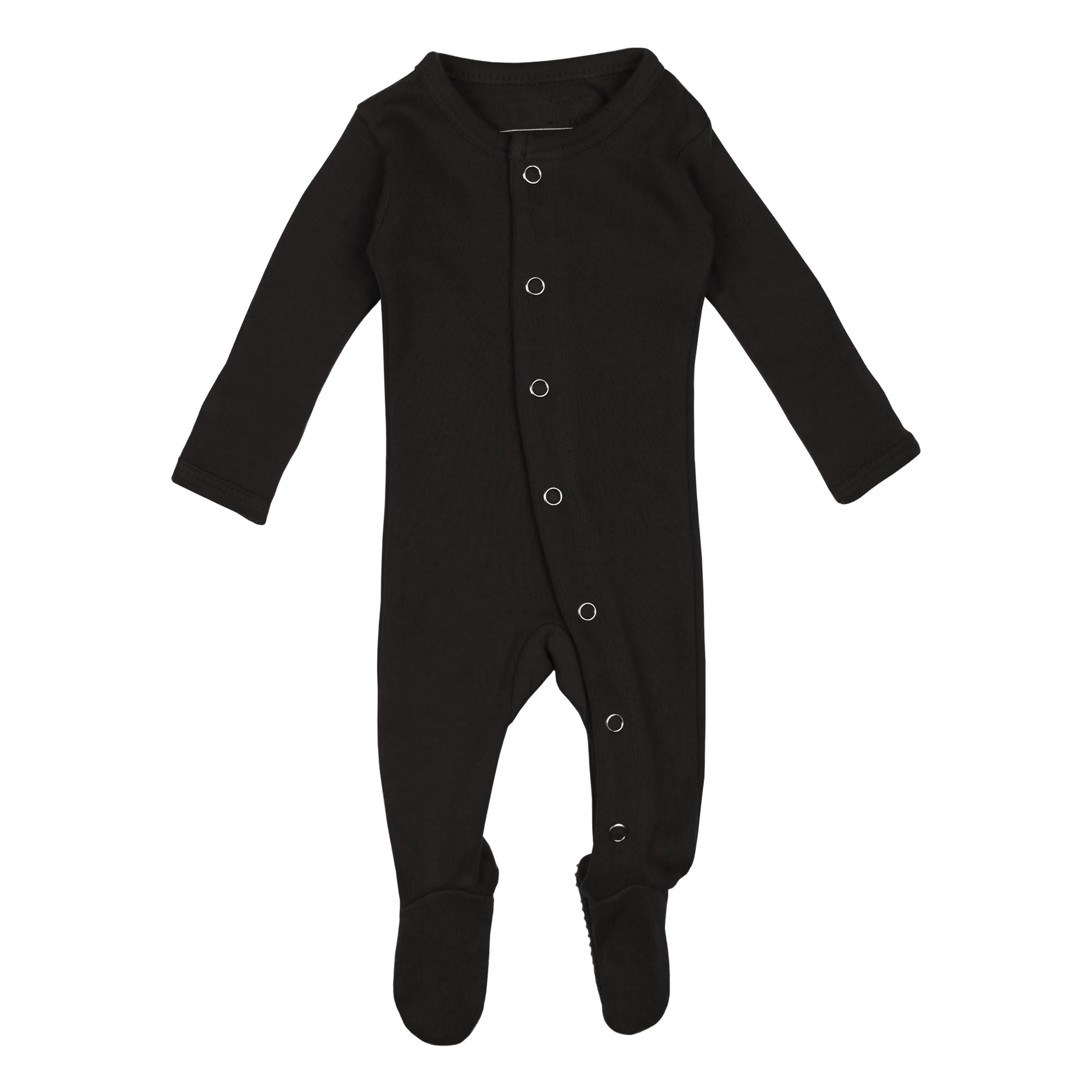 Black - Organic Snap Footie