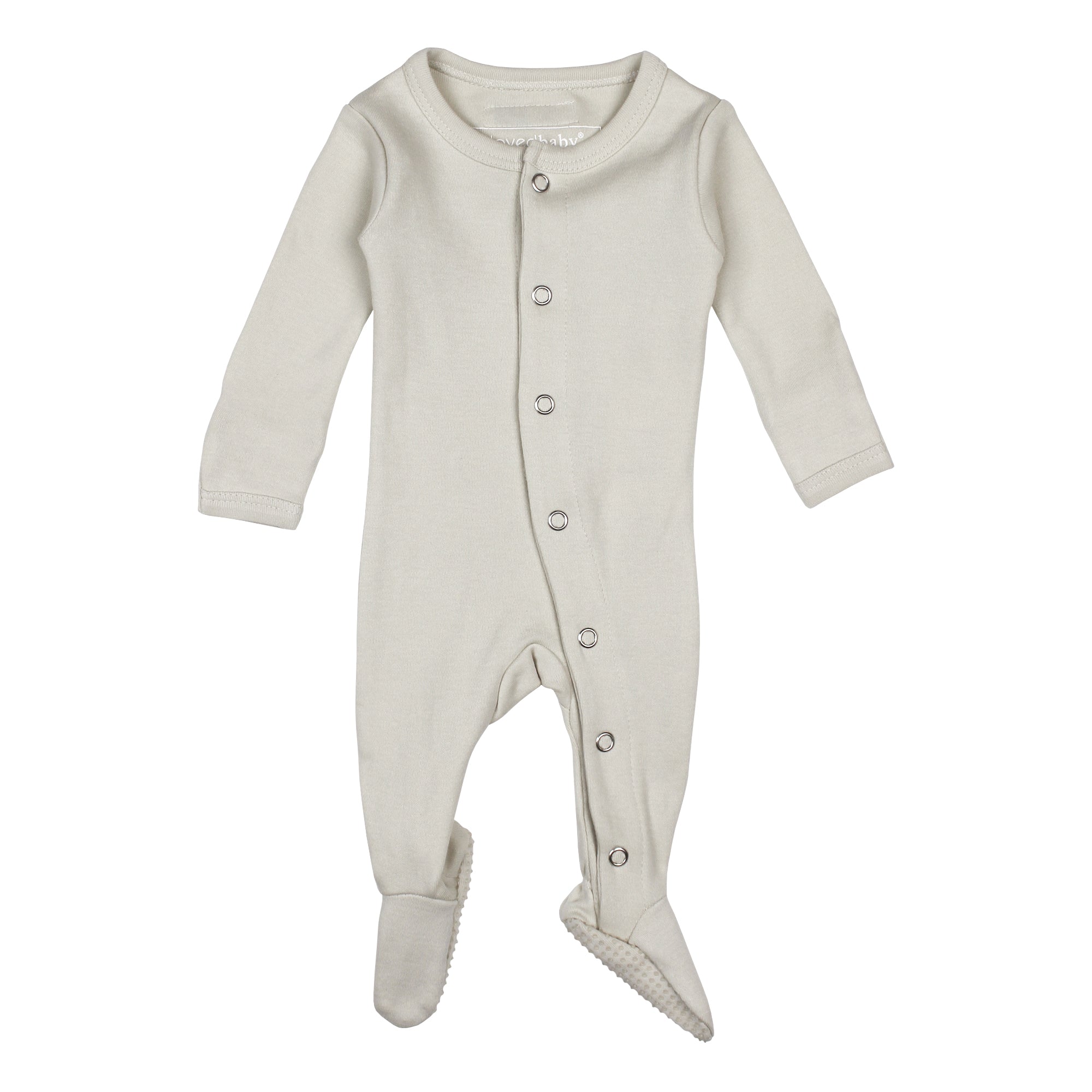 Stone - Organic Snap Footie