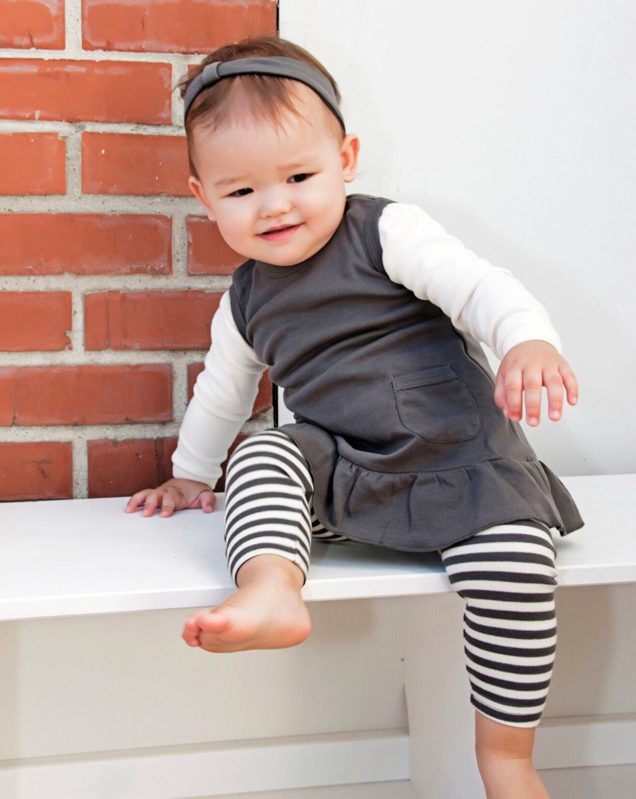 Gray/Beige - Organic Leggings