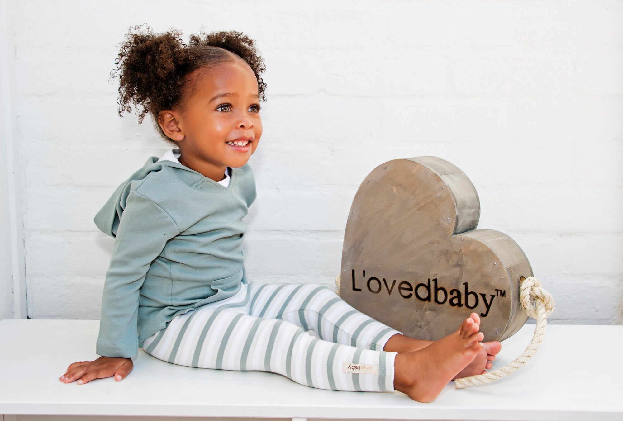 Seafoam Stripe - Organic Leggings