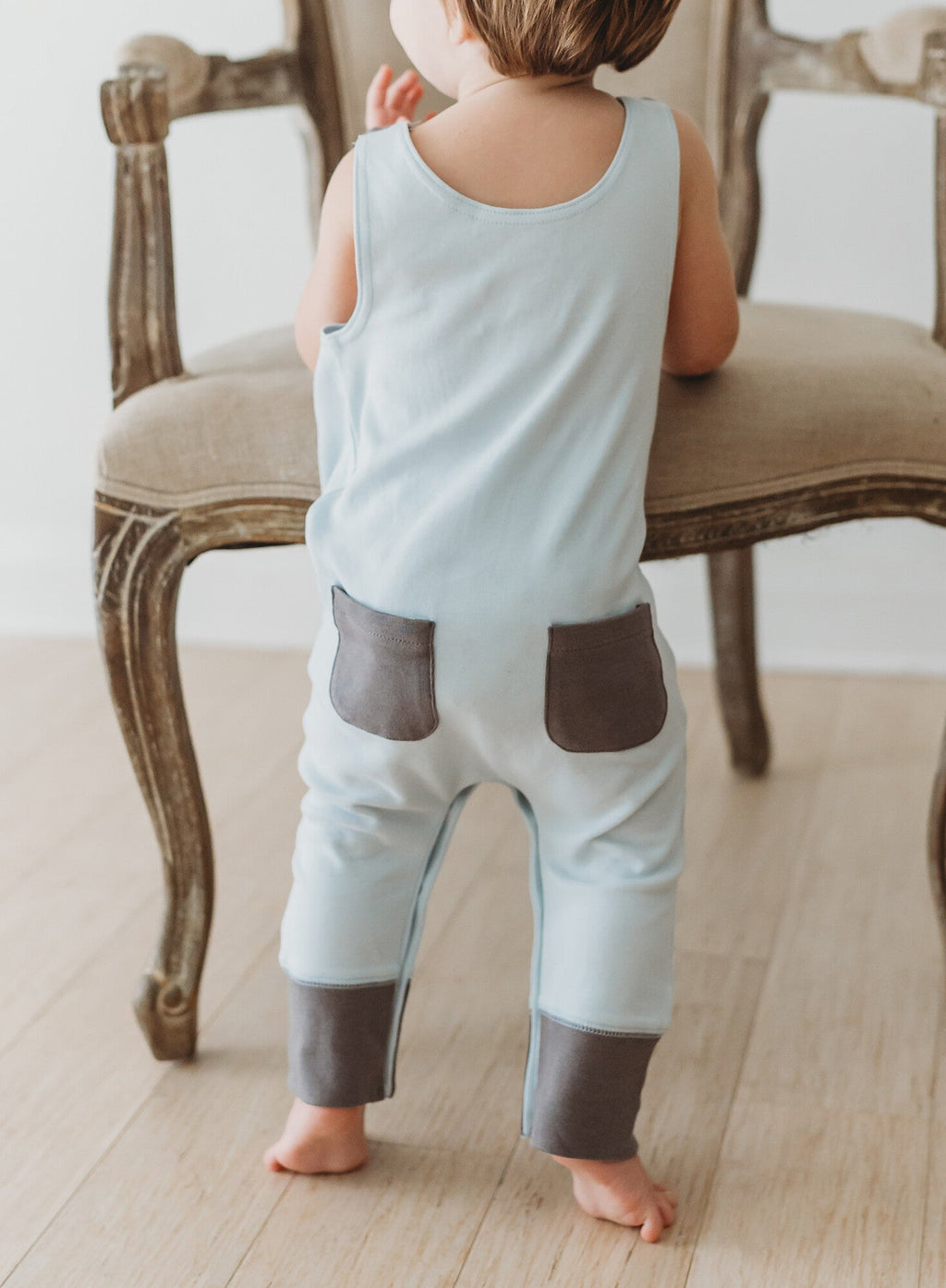 Airplane - Organic Applique Harem Romper