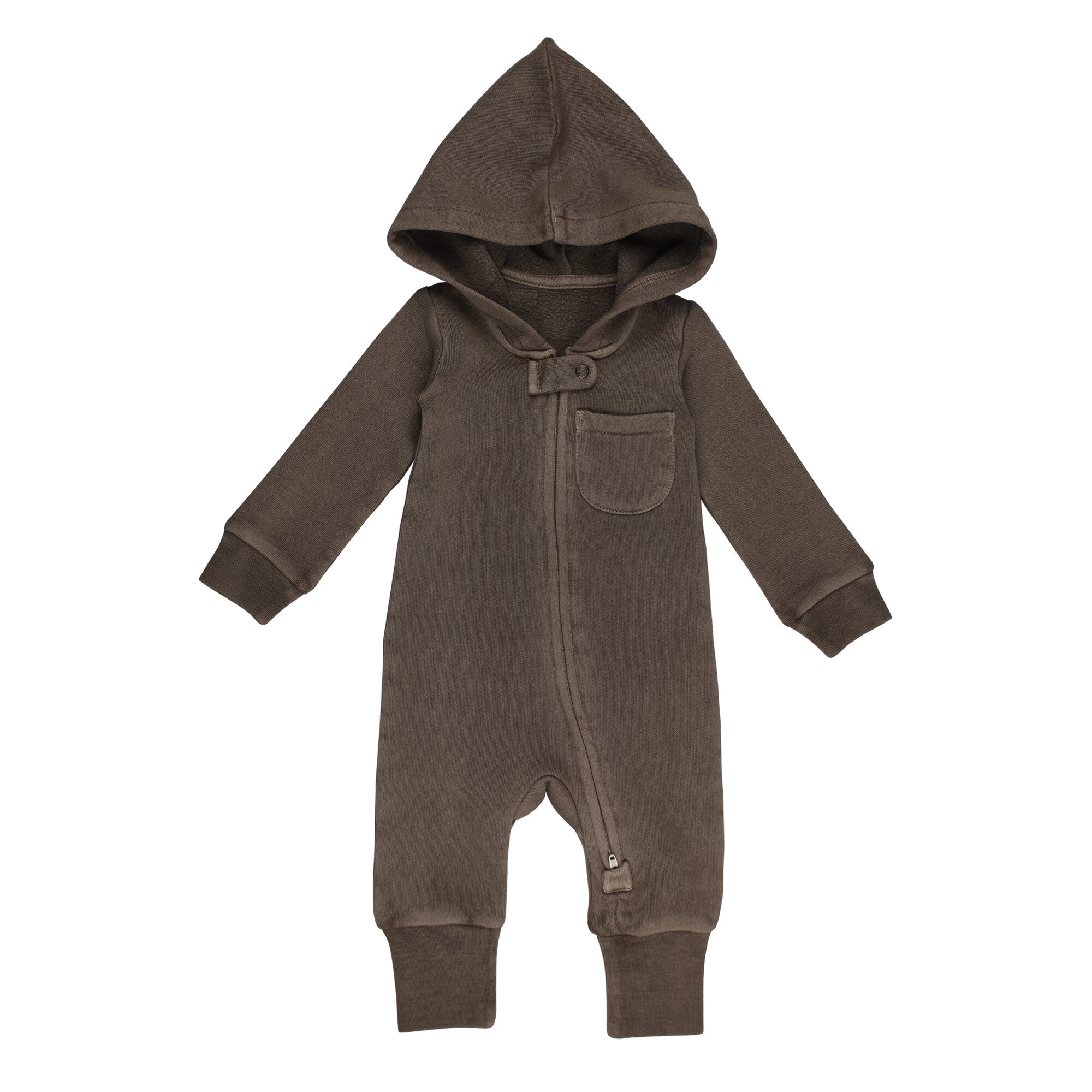 Bark - Organic Cozy Zipper Romper