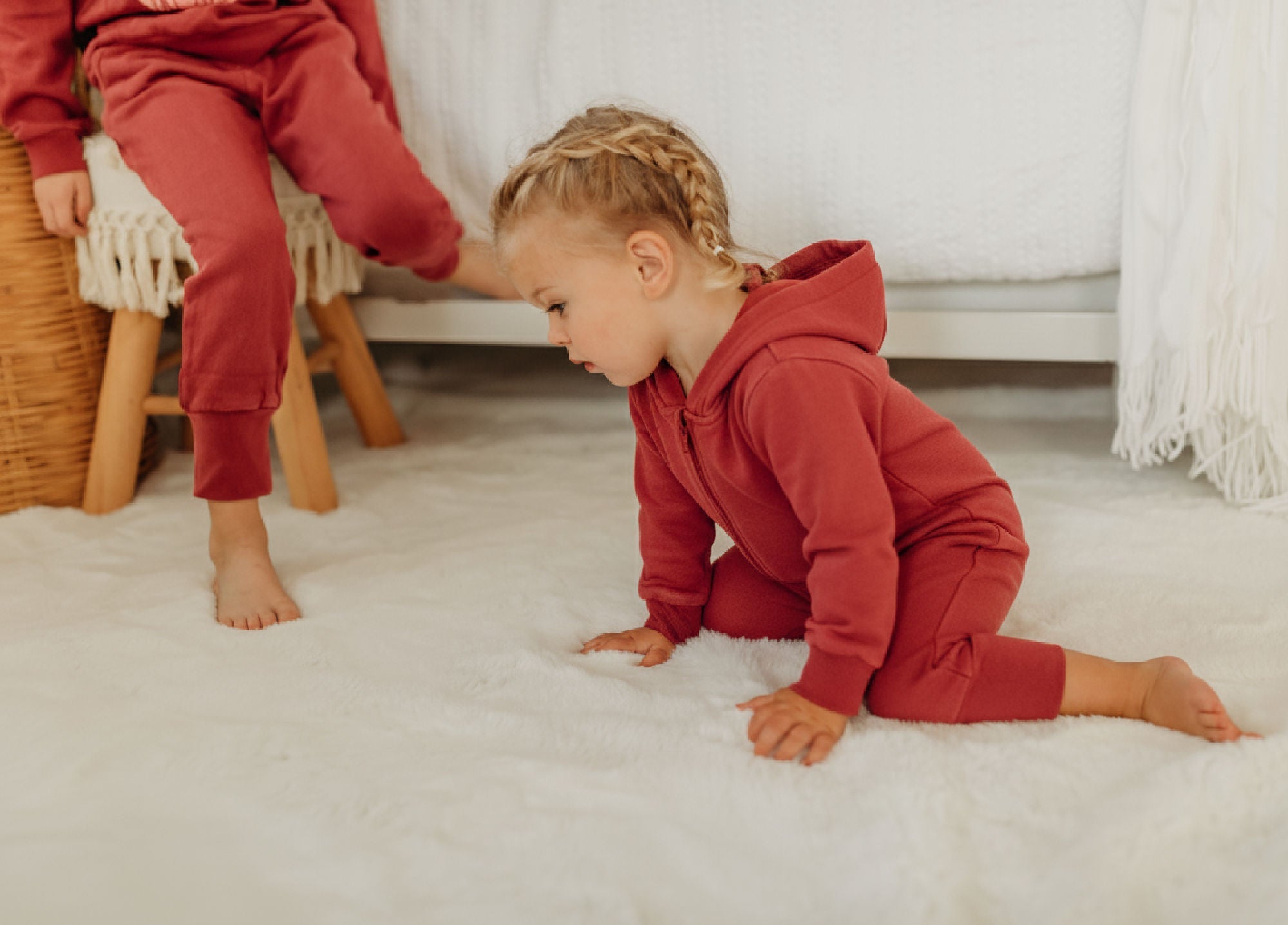 Cherry - Organic Cozy Zipper Romper