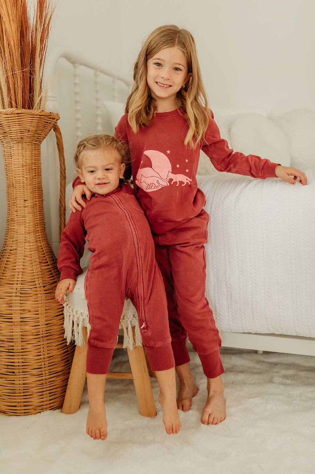 Cherry - Organic Cozy Zipper Romper