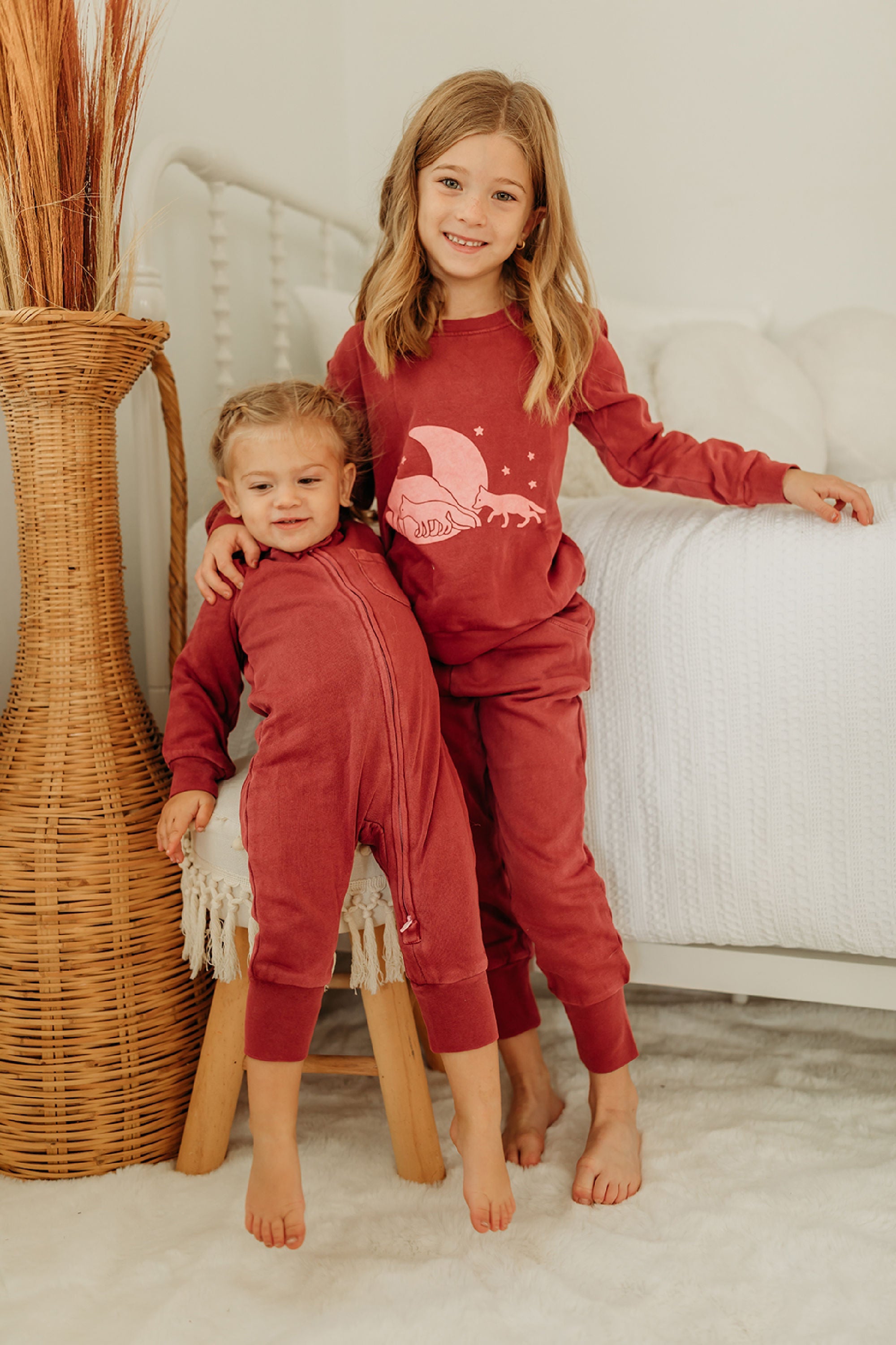 Cherry - Organic Cozy Zipper Romper