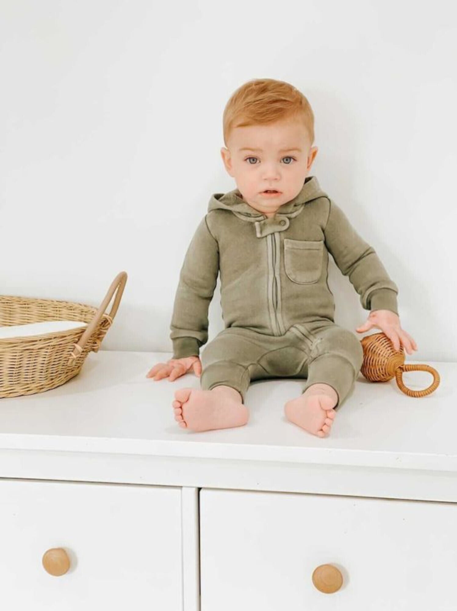 Hunter - Organic Cozy Zipper Romper