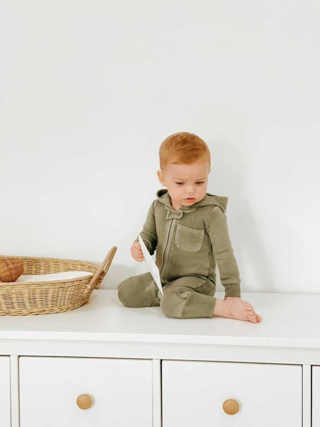 Hunter - Organic Cozy Zipper Romper