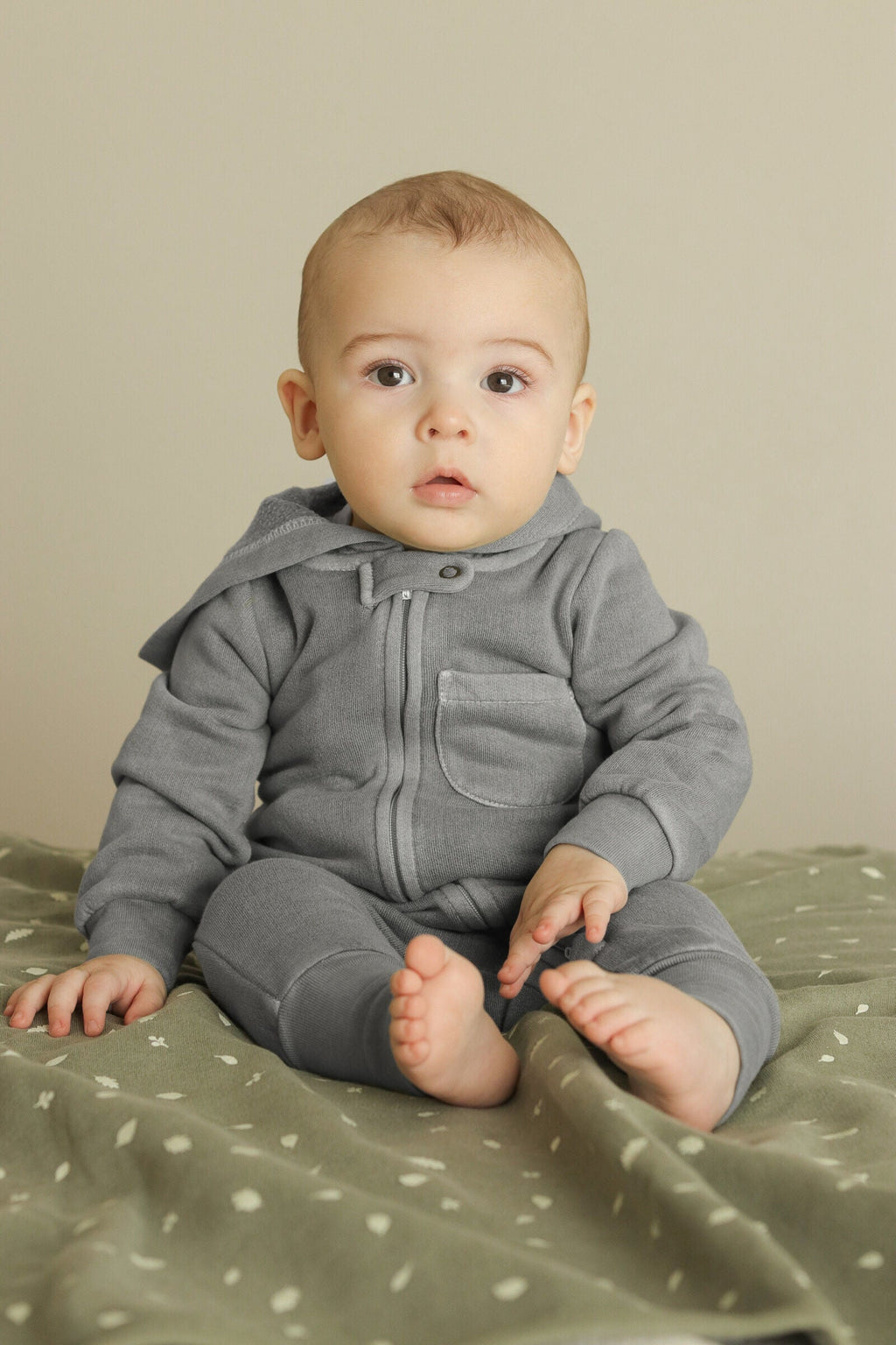 Mist - Organic Cozy Zipper Romper