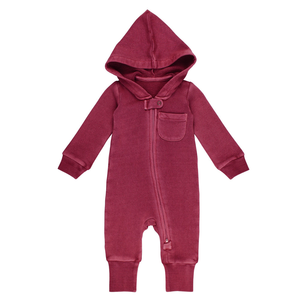 Sugarplum - Organic Cozy Zipper Romper