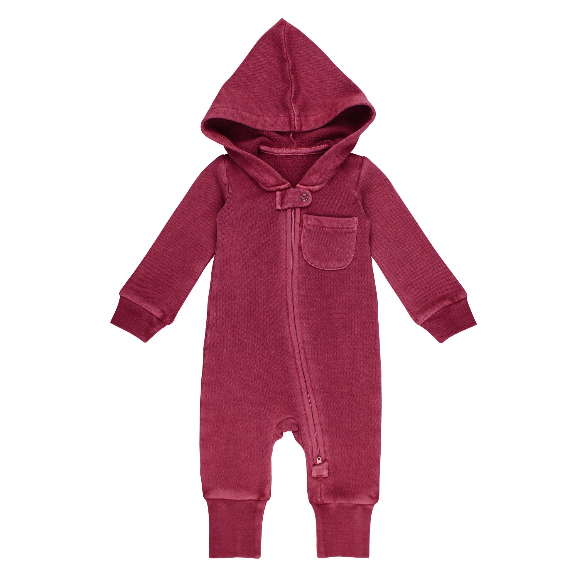 Sugarplum - Organic Cozy Zipper Romper