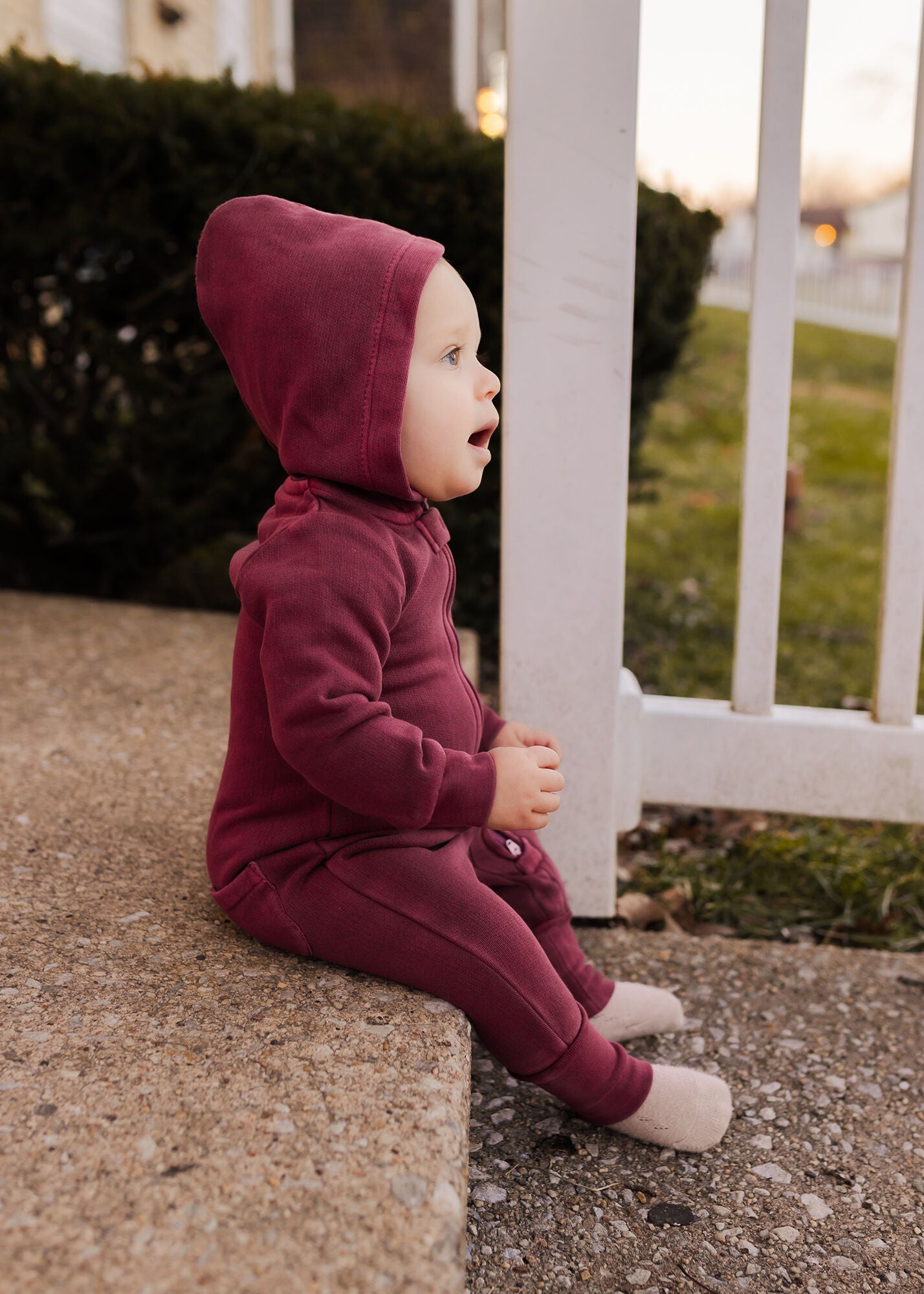 Sugarplum - Organic Cozy Zipper Romper
