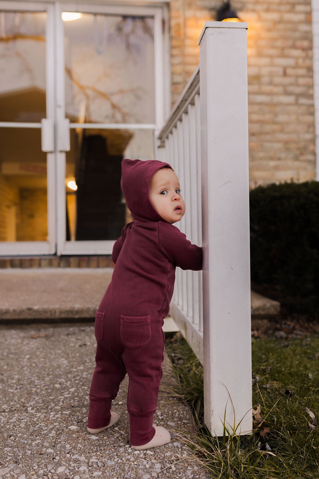 Sugarplum - Organic Cozy Zipper Romper