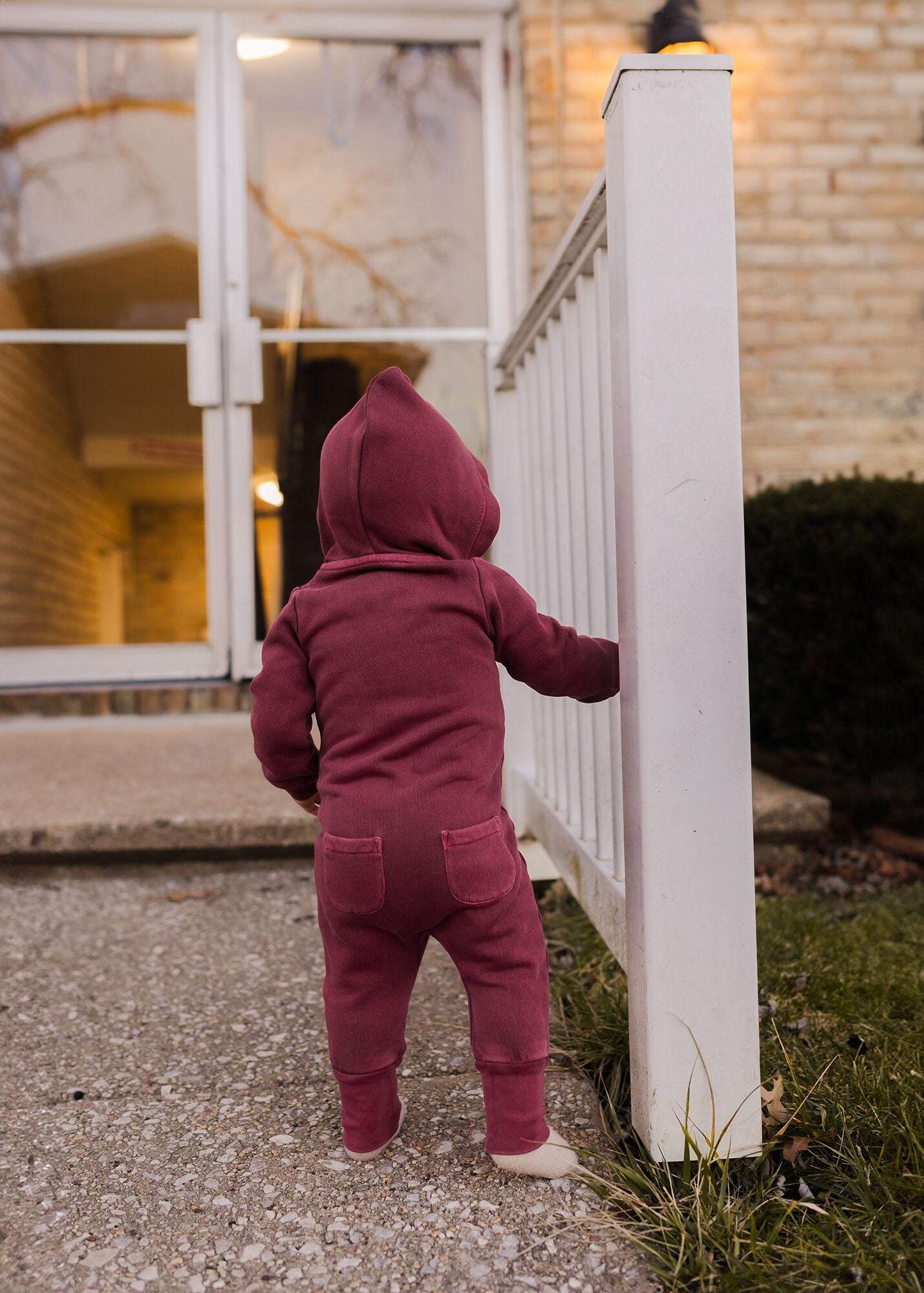 Sugarplum - Organic Cozy Zipper Romper