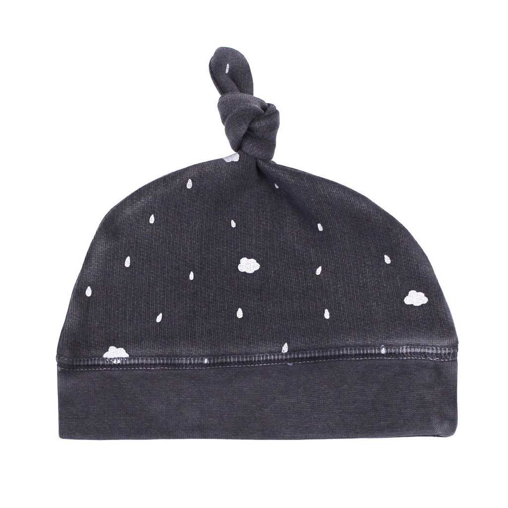 Coal Clouds - Organic Cozy Knotted Hat