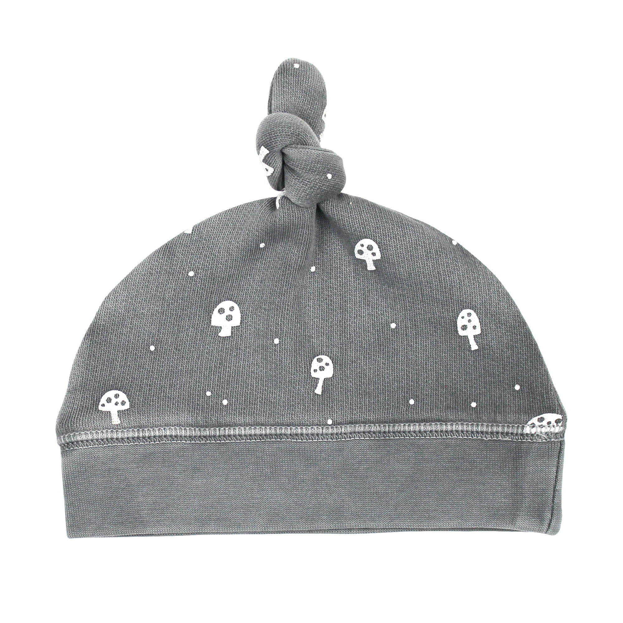 Mist Mushrooms - Organic Cozy Knotted Hat