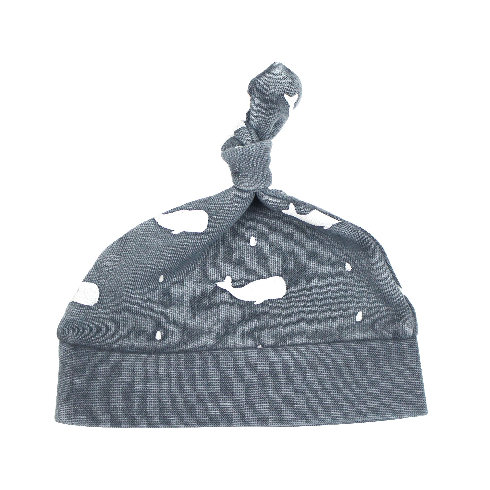 Moonstone Whale - Organic Cozy Knotted Hat