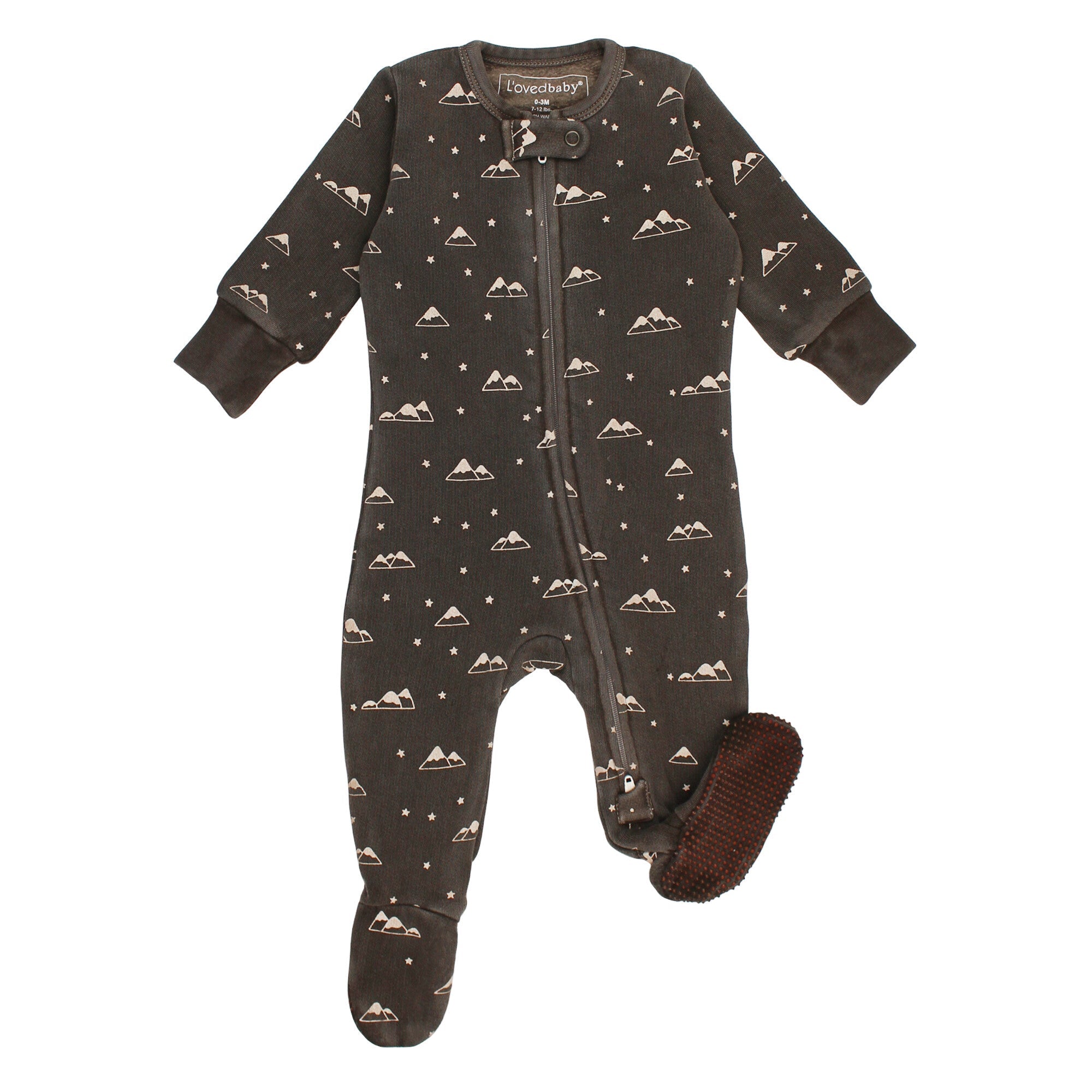 Bark Mountains - Organic Cozy Zipper Footie