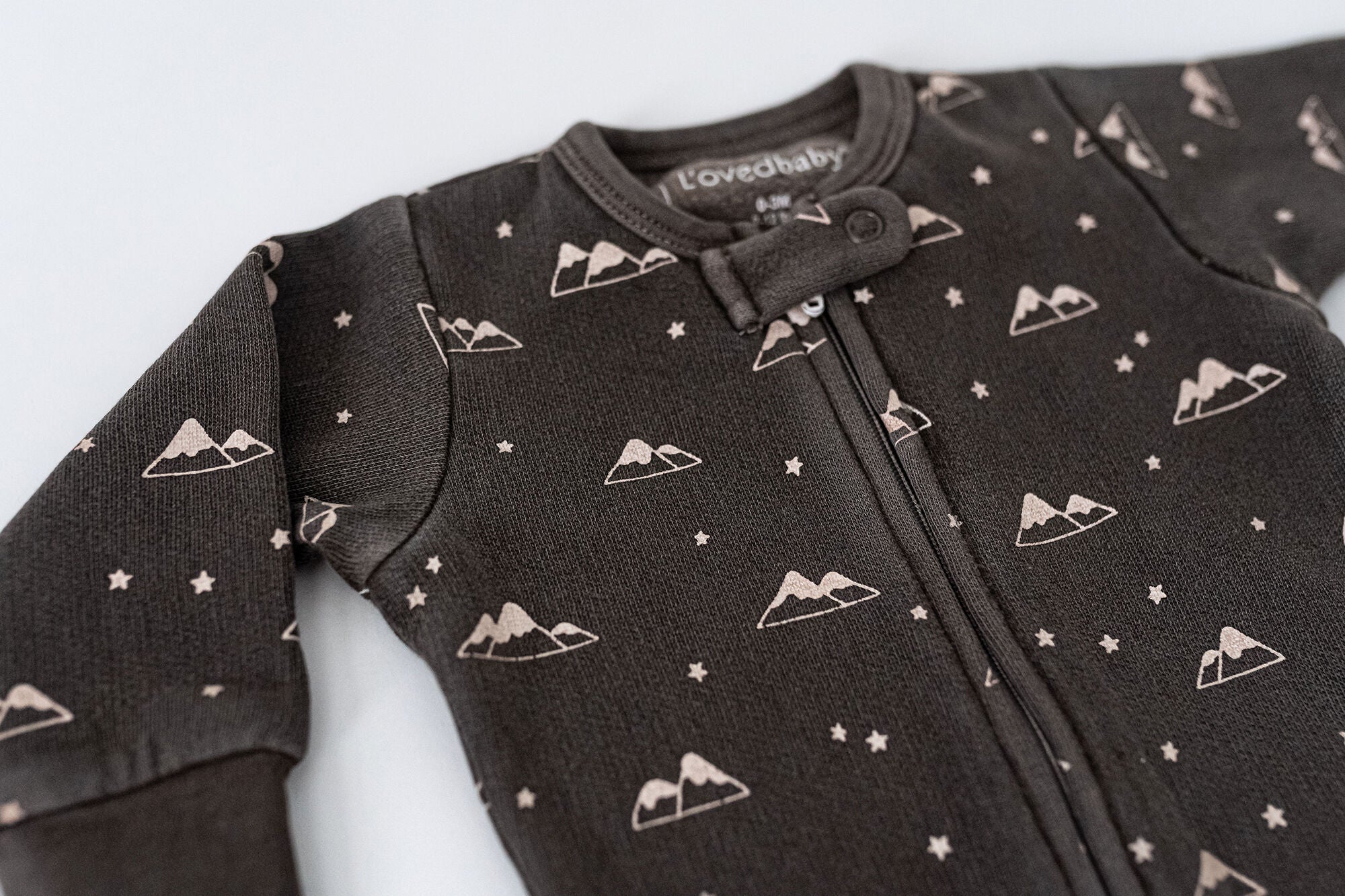 Bark Mountains - Organic Cozy Zipper Footie