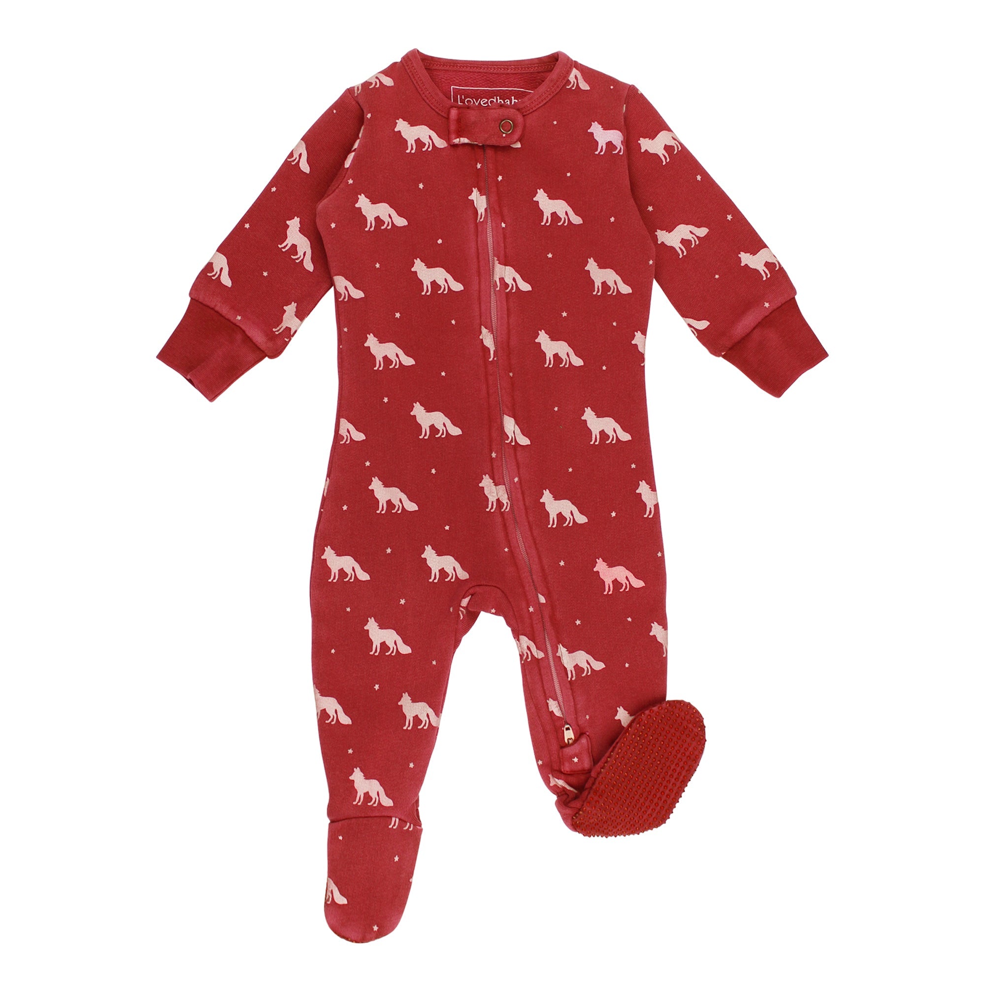 Cherry Fox - Organic Cozy Zipper Footie