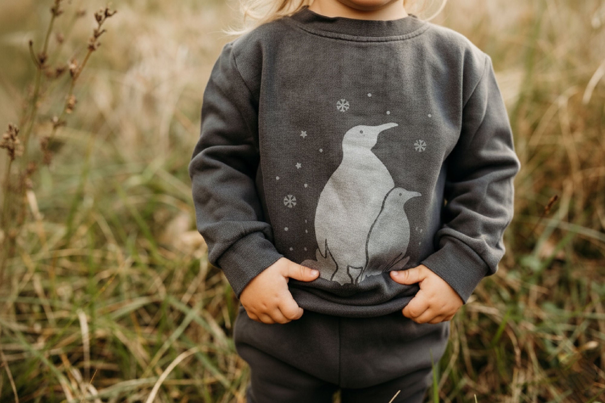Coal Penguin - Organic Cozy Graphic Sweatshirt & Jogger Set