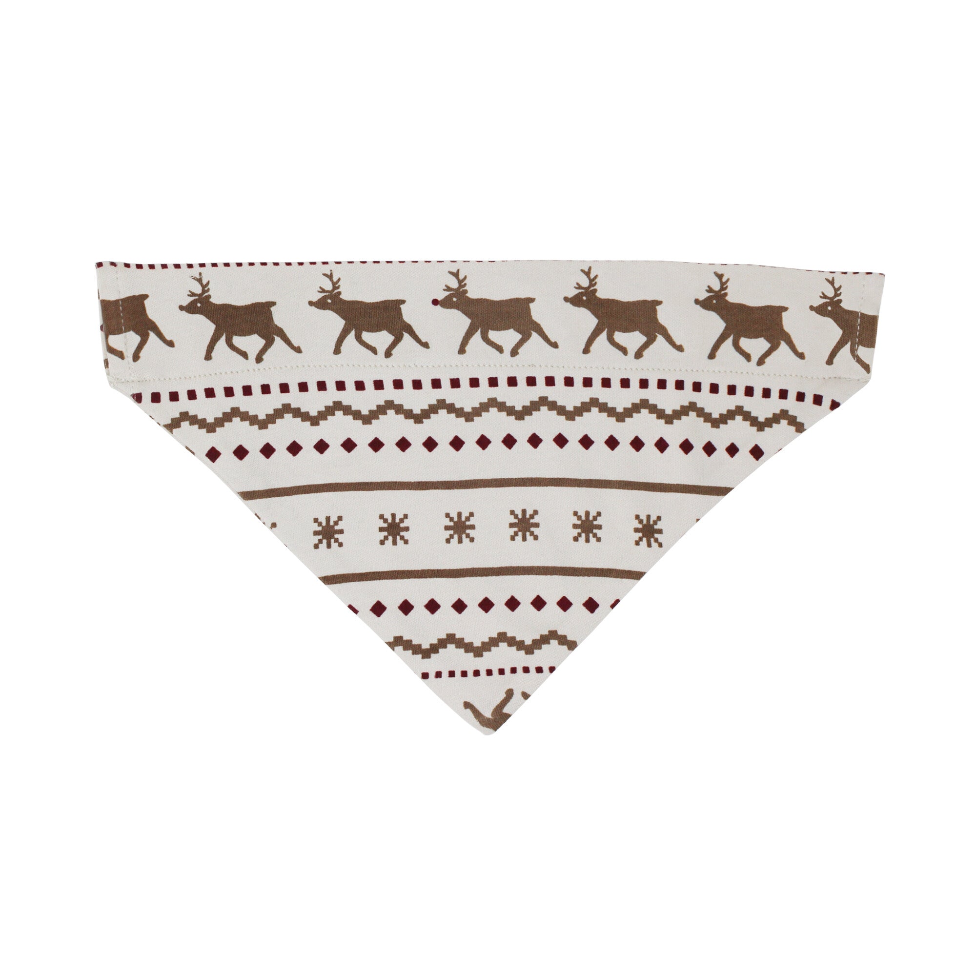 Fair Isle Rudolph - Organic Holiday Pet Bandana