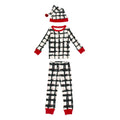 Christmas Day Plaid - Kids' Organic Holiday PJ & Cap Set