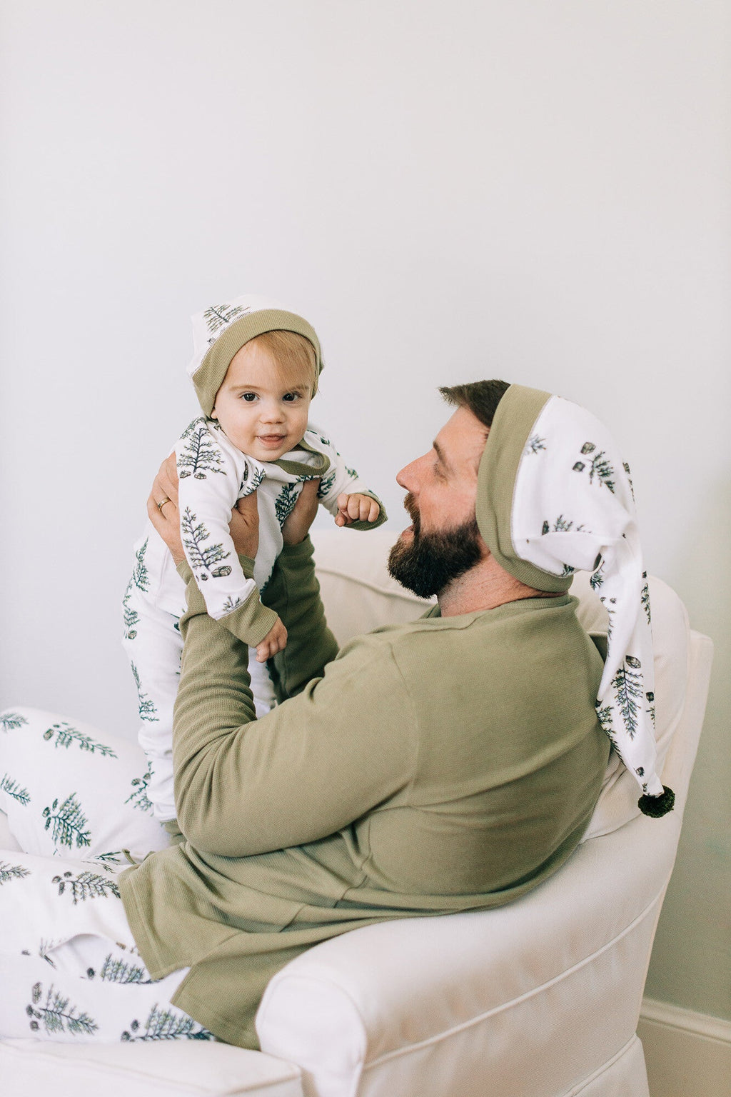 Under The Tree - Kids' Organic Holiday PJ & Cap Set