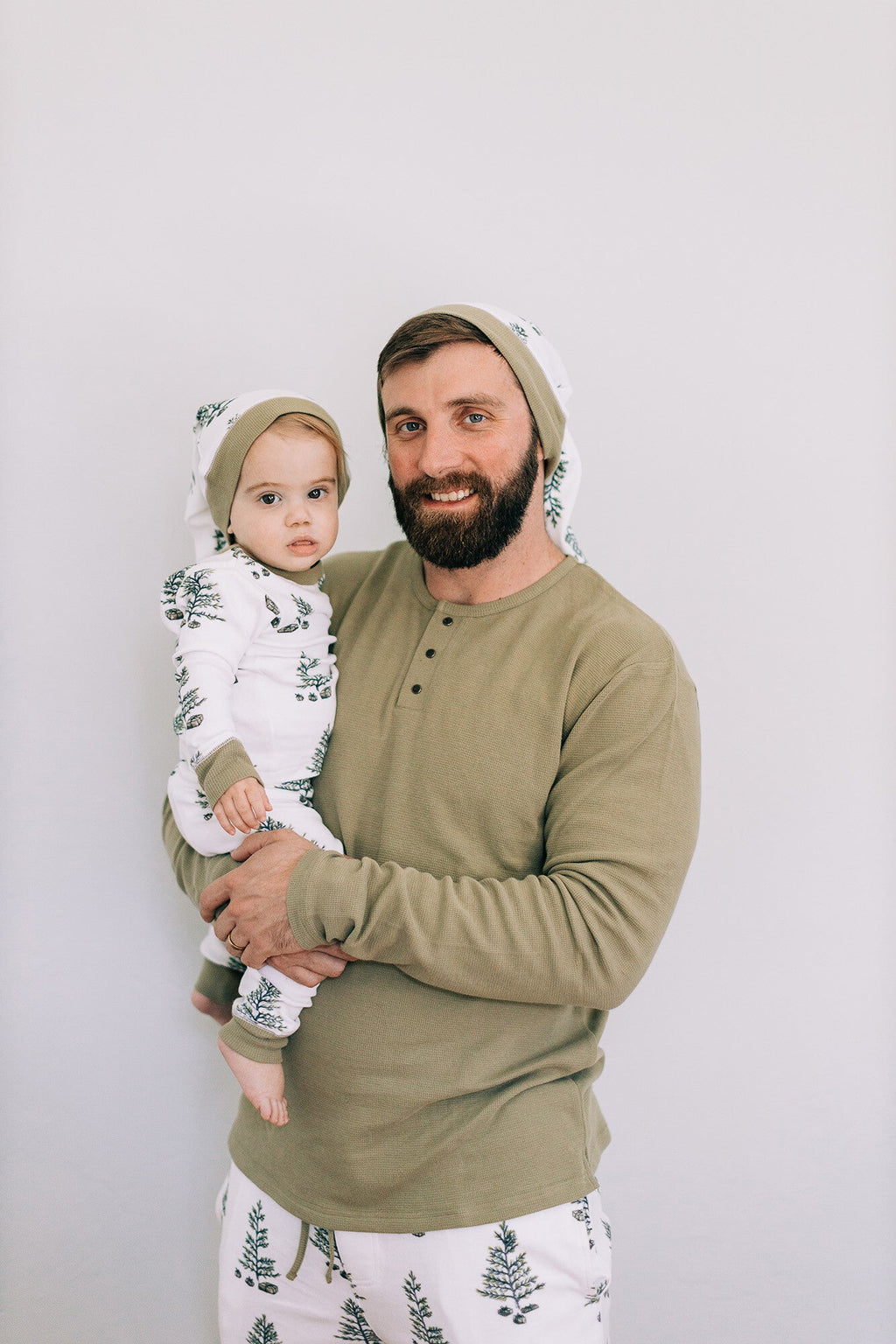 Under The Tree - Kids' Organic Holiday PJ & Cap Set