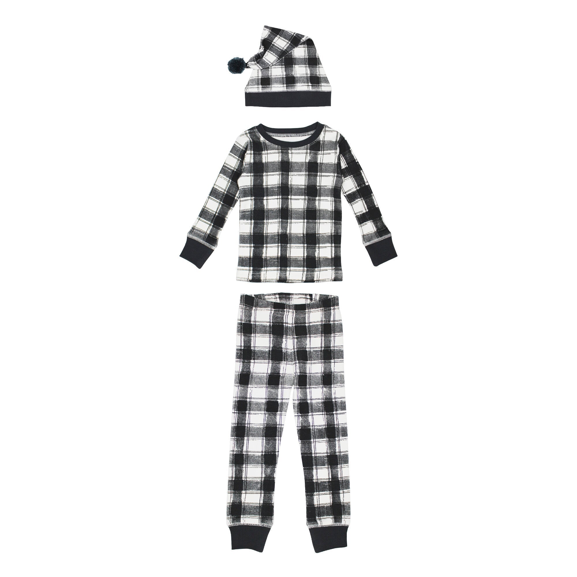 Winter's Night - Kids' Organic Holiday PJ & Cap Set