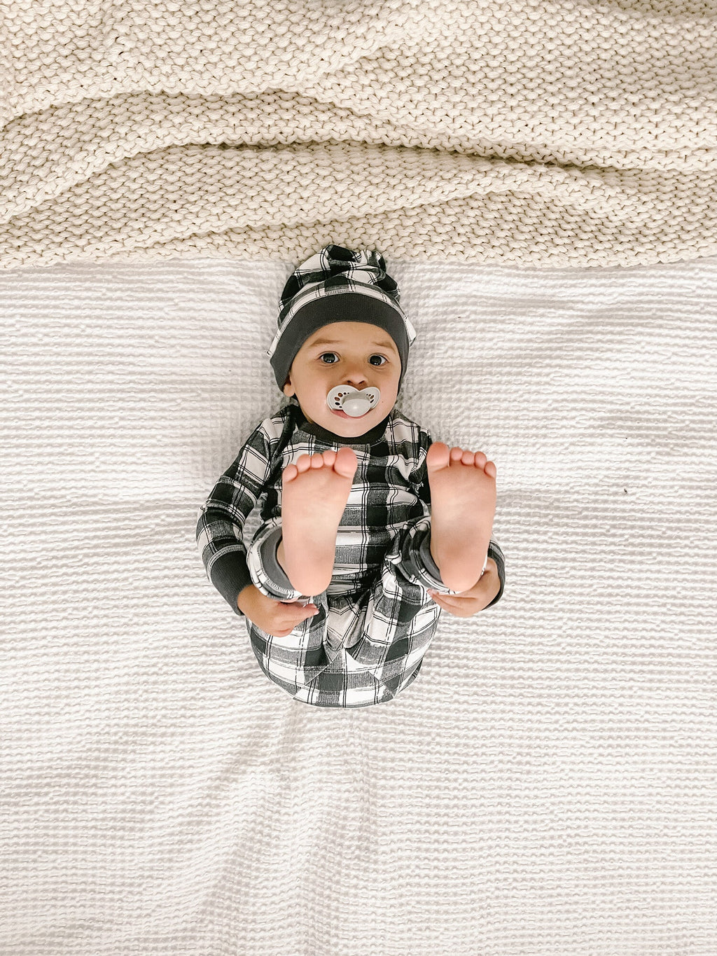 Winter's Night - Kids' Organic Holiday PJ & Cap Set