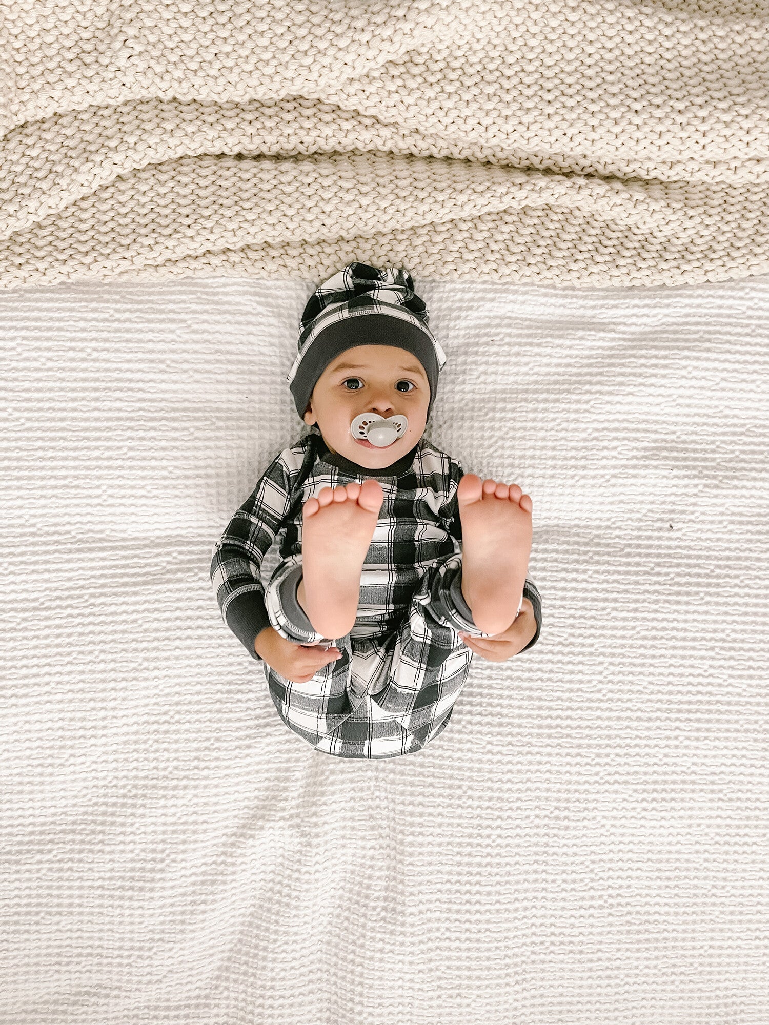 Winter's Night - Kids' Organic Holiday PJ & Cap Set