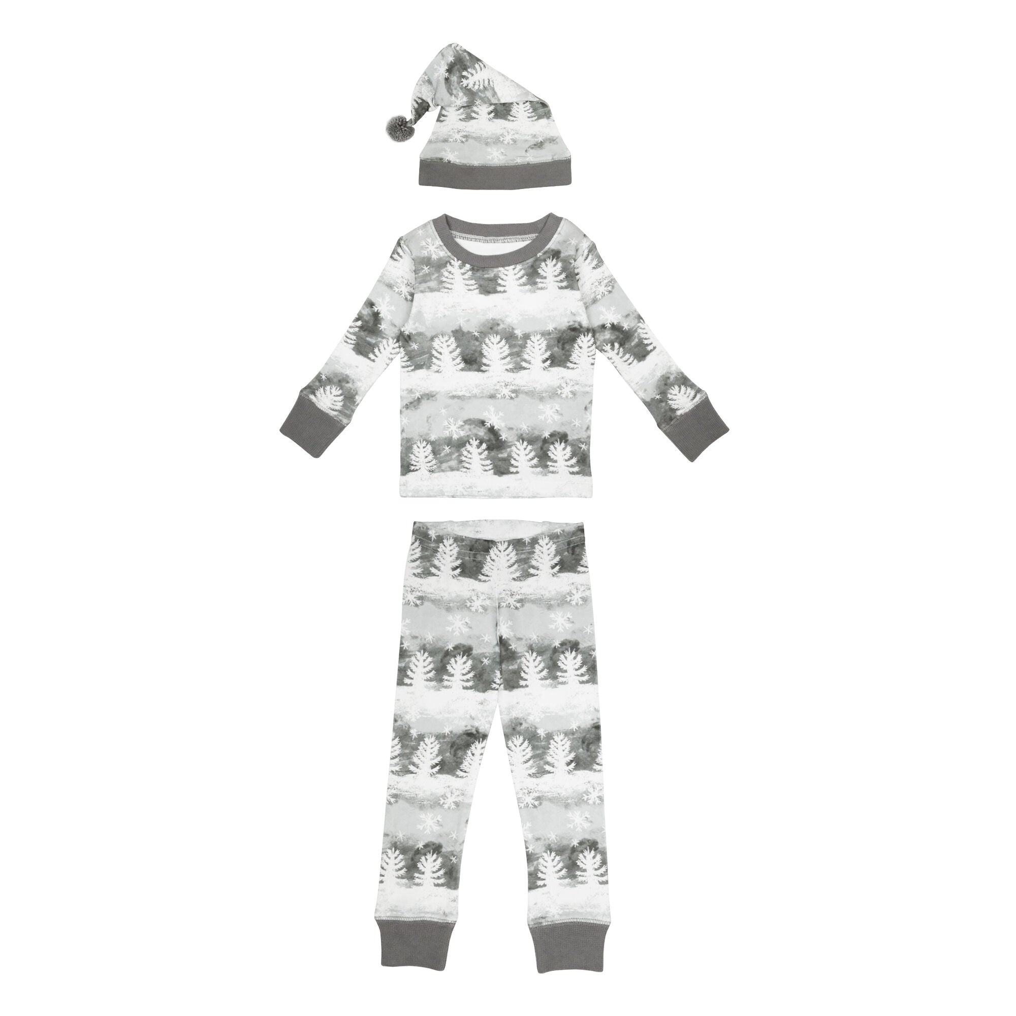 Winter Wonderland - Kids' Organic Holiday PJ & Cap Set