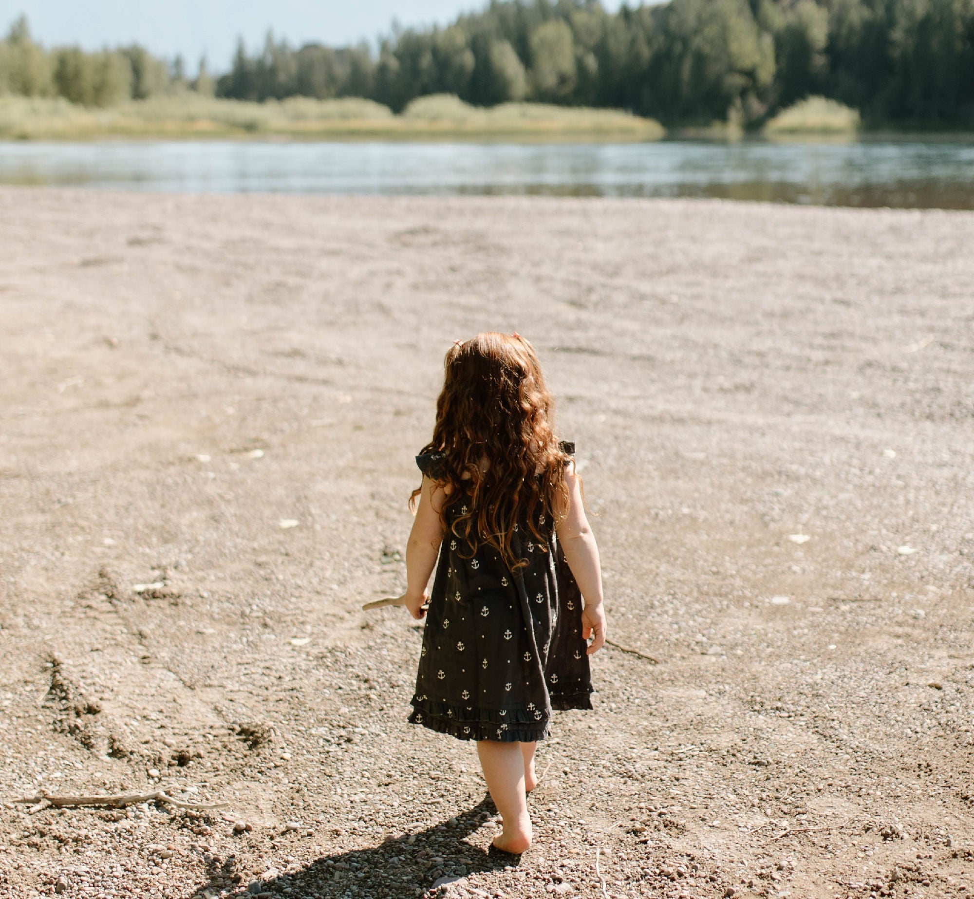 Chia Anchor - Kid's Organic Muslin Summer Dress