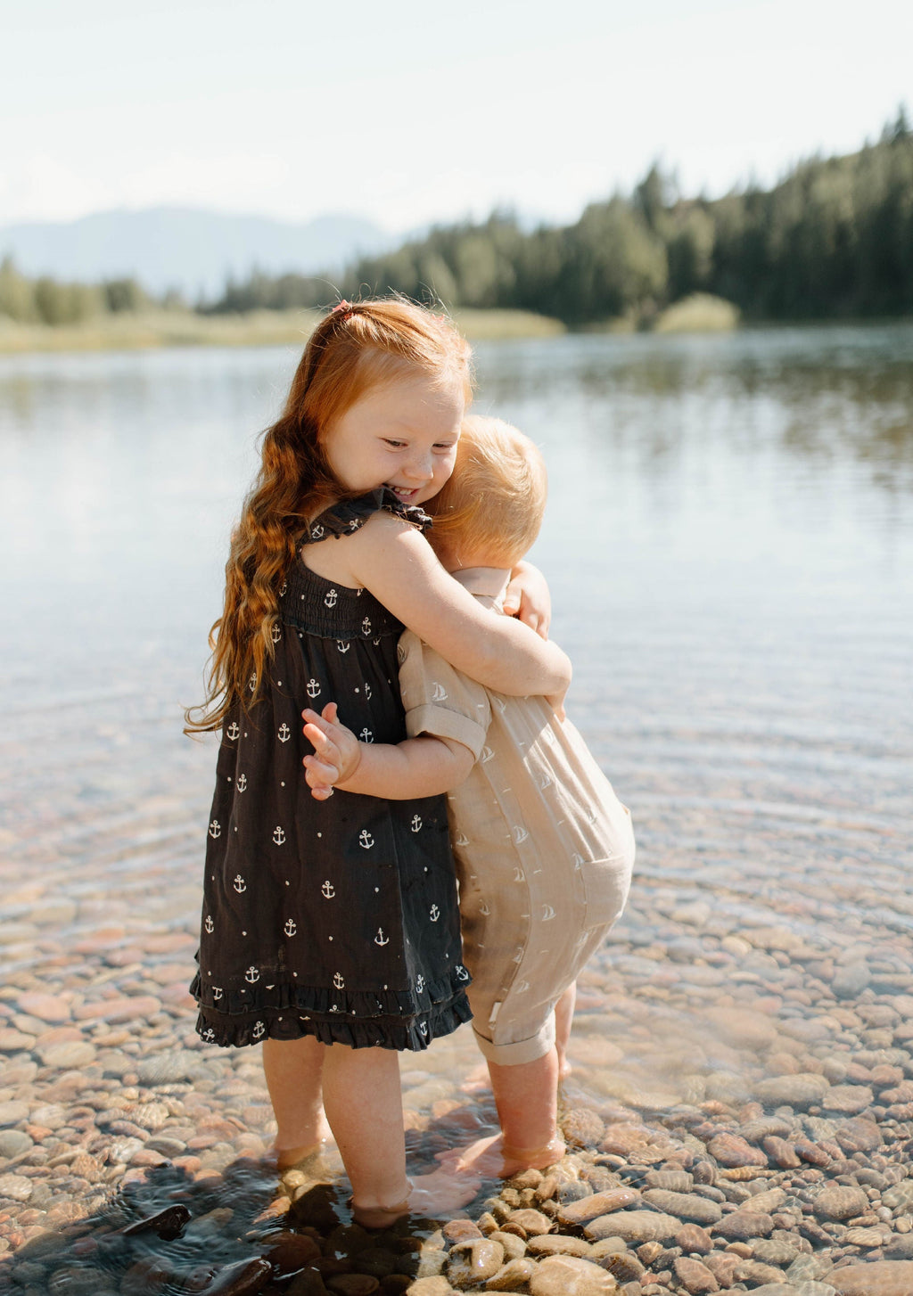 Chia Anchor - Kid's Organic Muslin Summer Dress