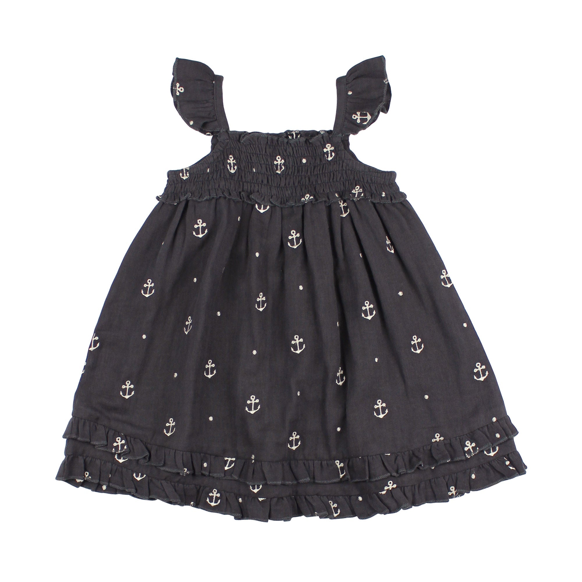Chia Anchor - Kid's Organic Muslin Summer Dress