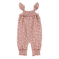 Desert Rose Leaves - Organic Muslin Sleeveless Romper