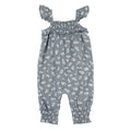 Twilight Leaves - Organic Muslin Sleeveless Romper