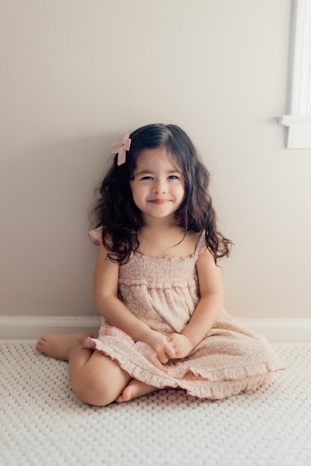 Carnation Floral - Kid's Organic Muslin Summer Dress
