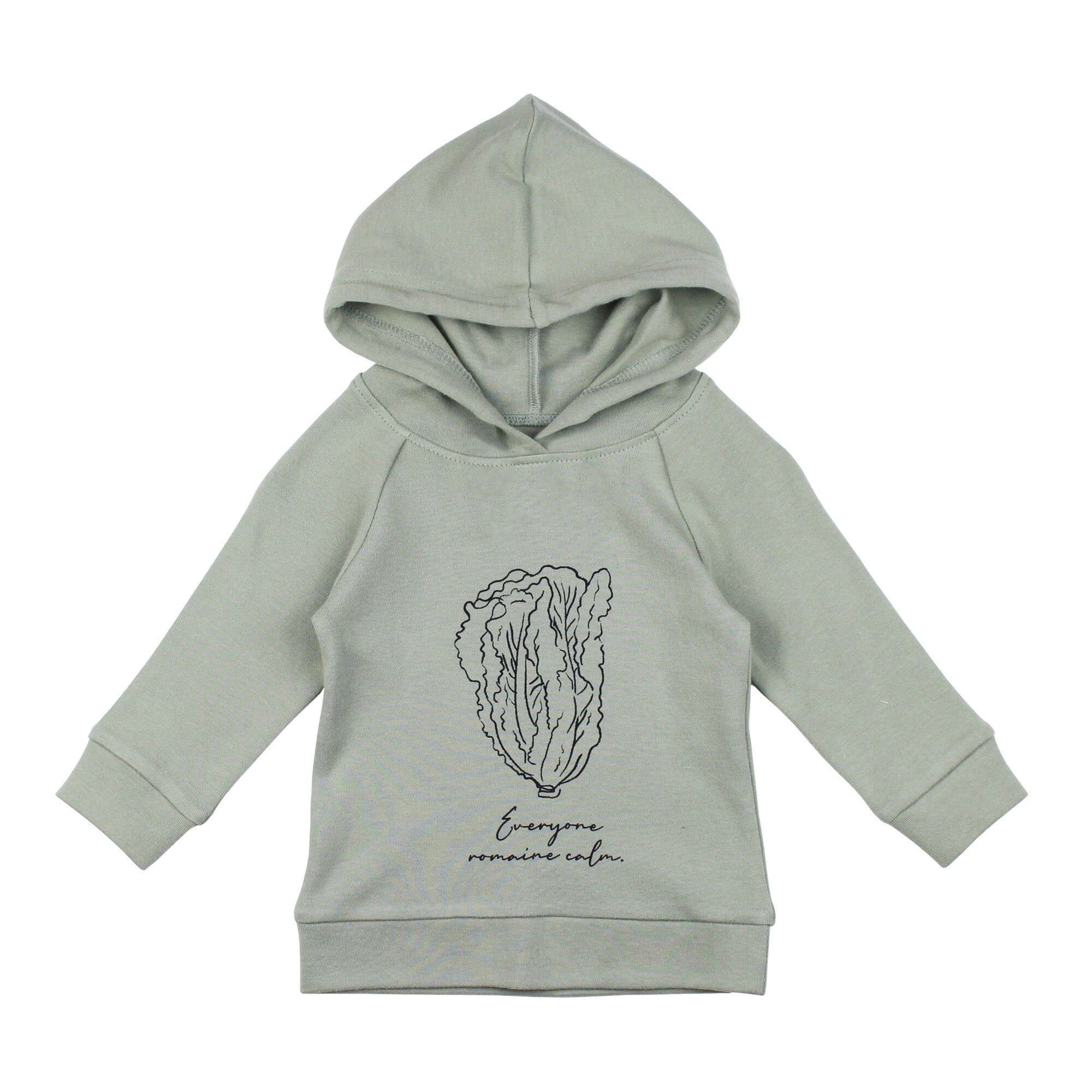 Seafoam Lettuce - Kids' Organic Raglan Hoodie