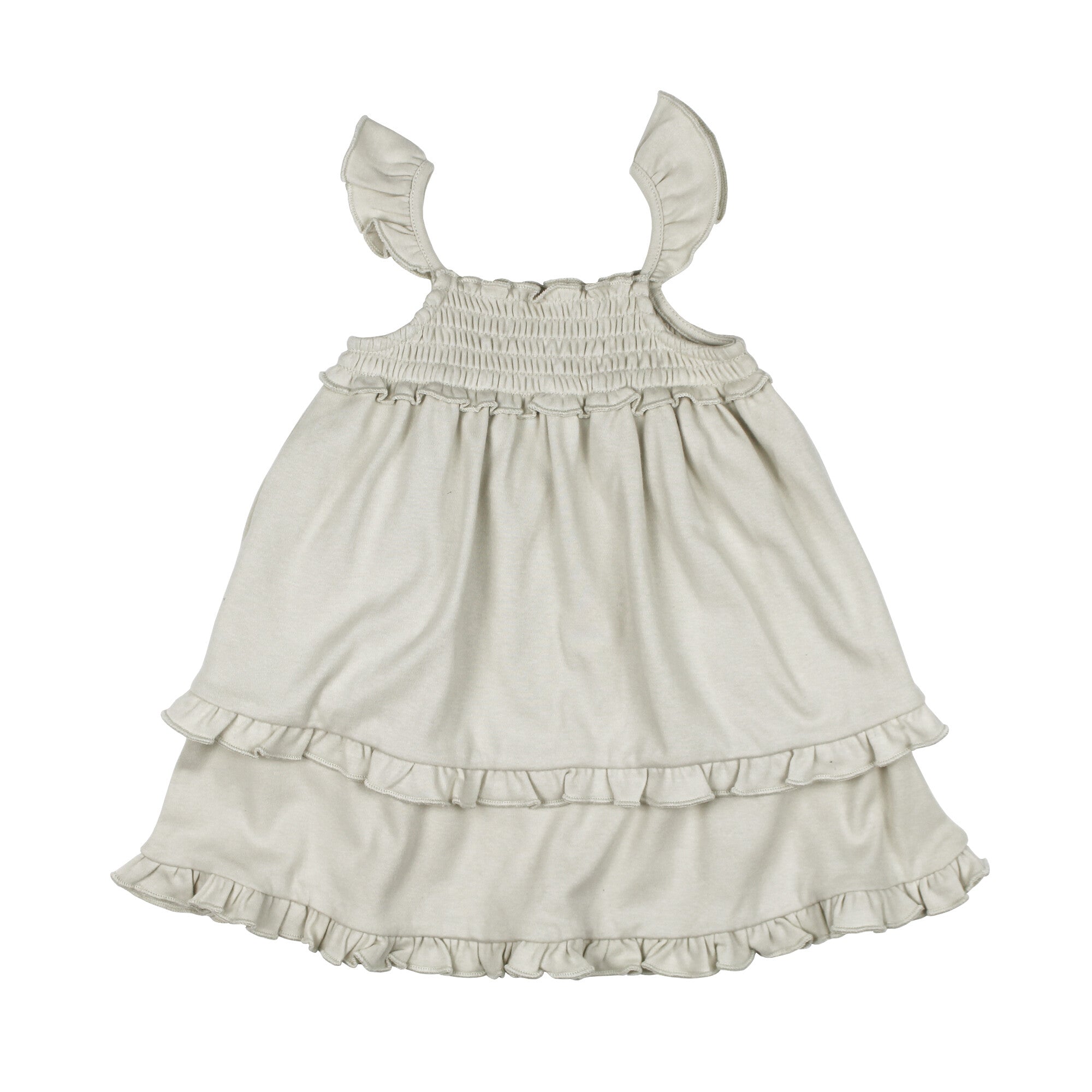 Stone - Kids' Organic Smocked Summer Dress
