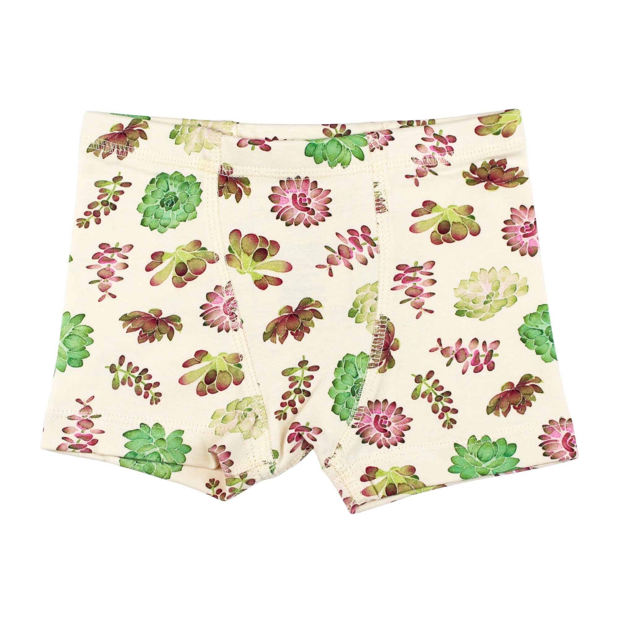 Buttercream Succulents - Kids' Organic Boxers