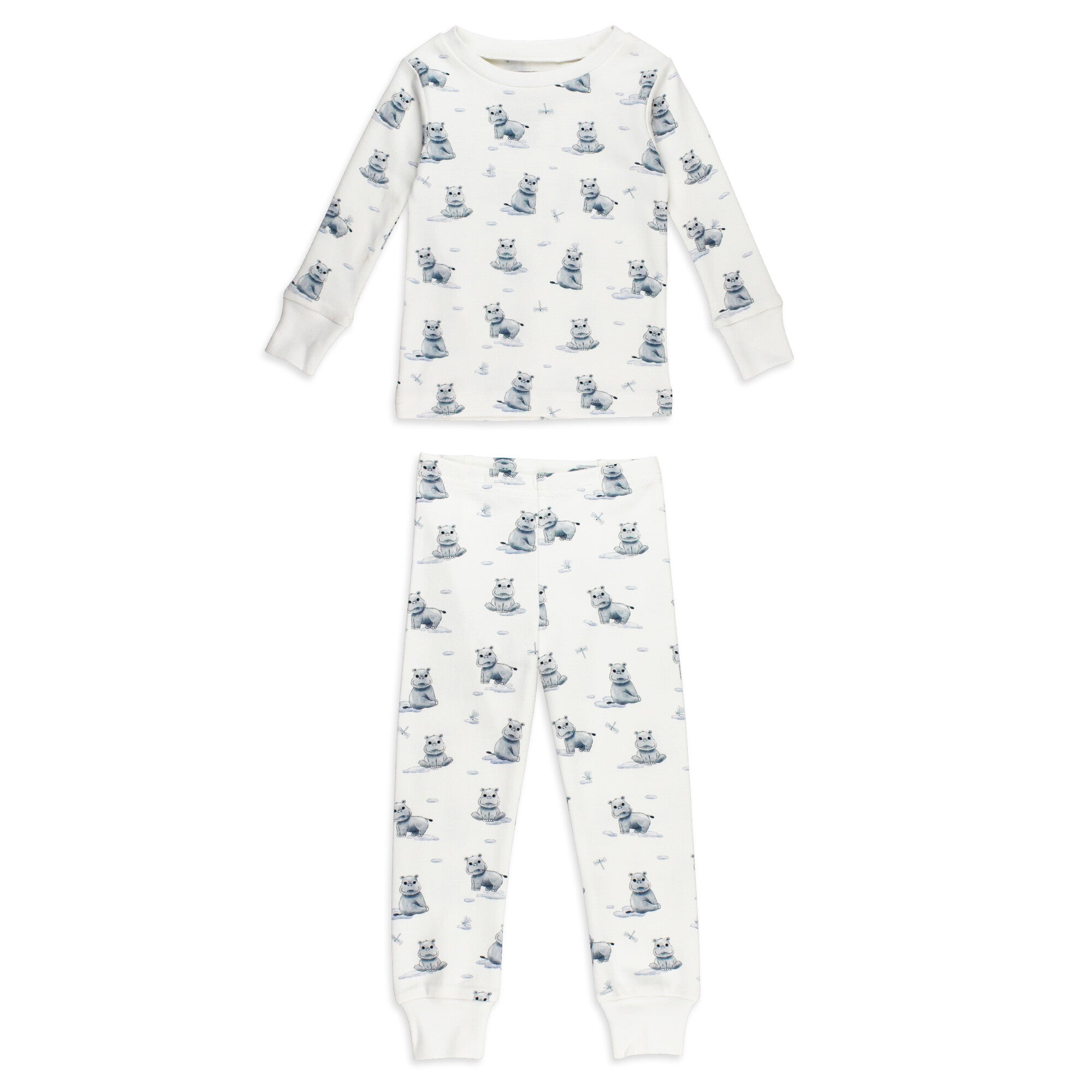 Baby Hippo - Kids' Organic PJ Set