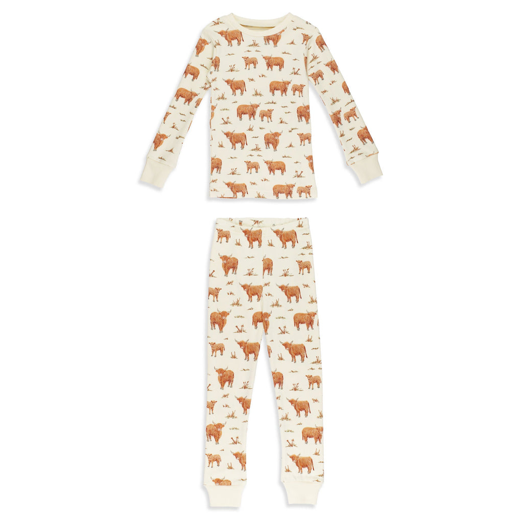 Highland Cow - Kids' Organic PJ Set